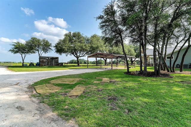 view of nearby features featuring a yard