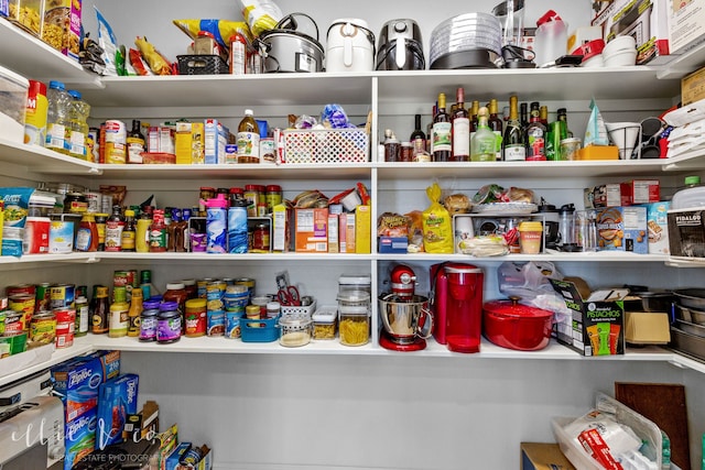 view of pantry