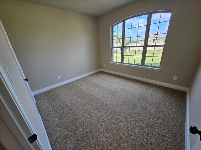 view of carpeted empty room