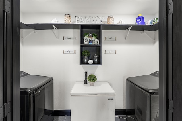 laundry area with washer and clothes dryer