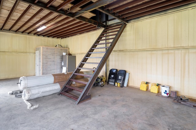 view of basement