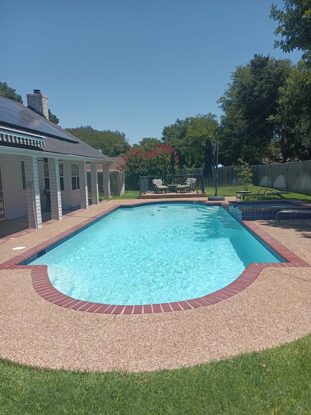 view of pool with a patio