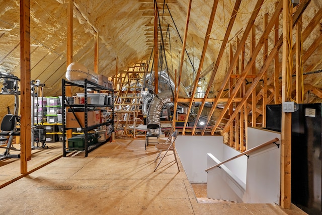 view of attic