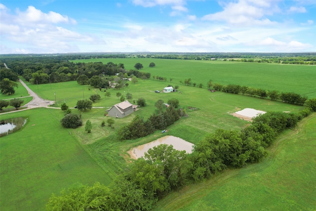 bird's eye view featuring a rural view