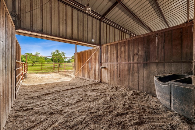 view of stable