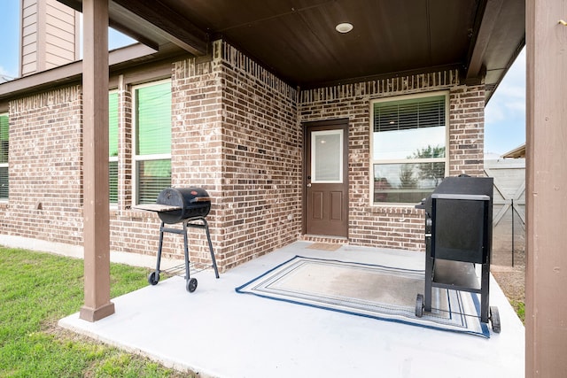 view of patio / terrace with grilling area