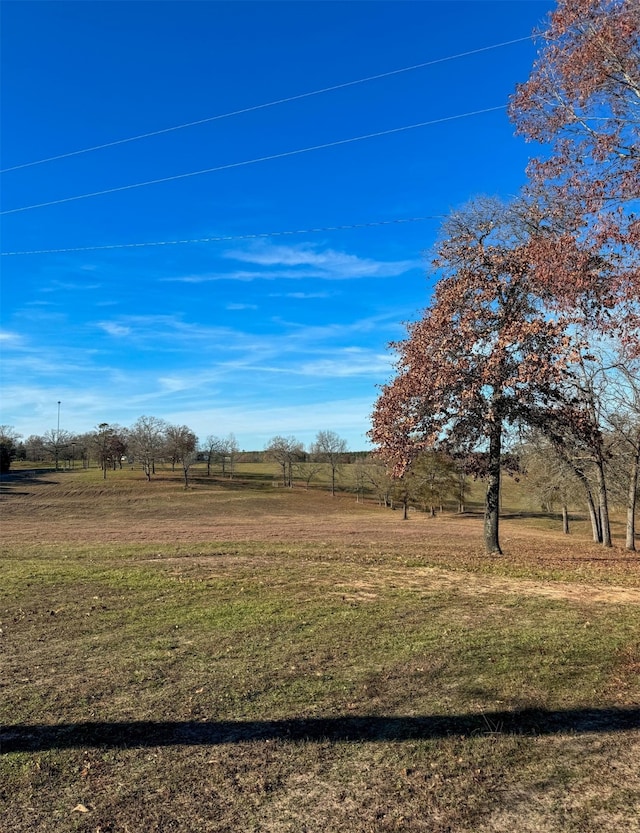 view of yard featuring a rural view