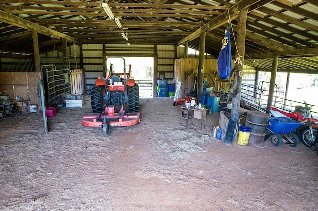 view of horse barn