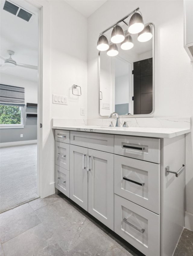 bathroom with vanity