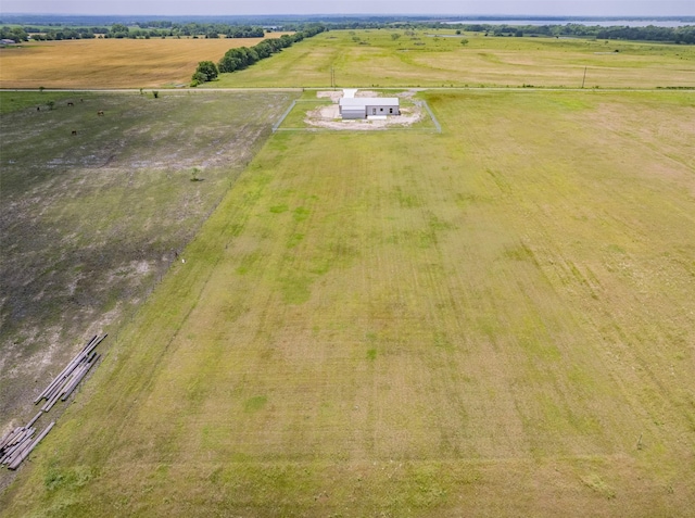 bird's eye view with a rural view