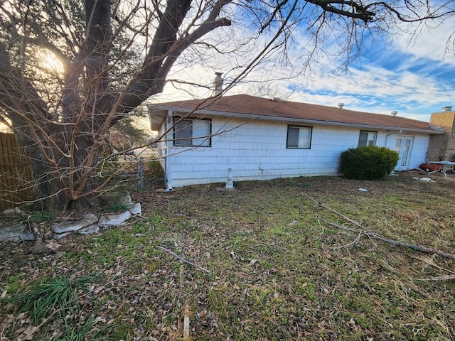 view of side of property