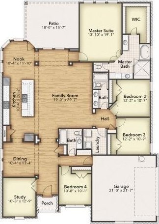 4201 Old Springtown Rd, Weatherford, TX 76085 - property floor plan