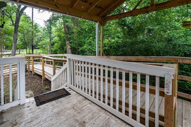 view of deck