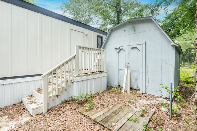 view of shed / structure