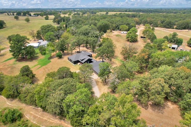 aerial view featuring a rural view