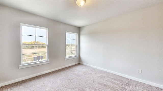 empty room featuring carpet flooring