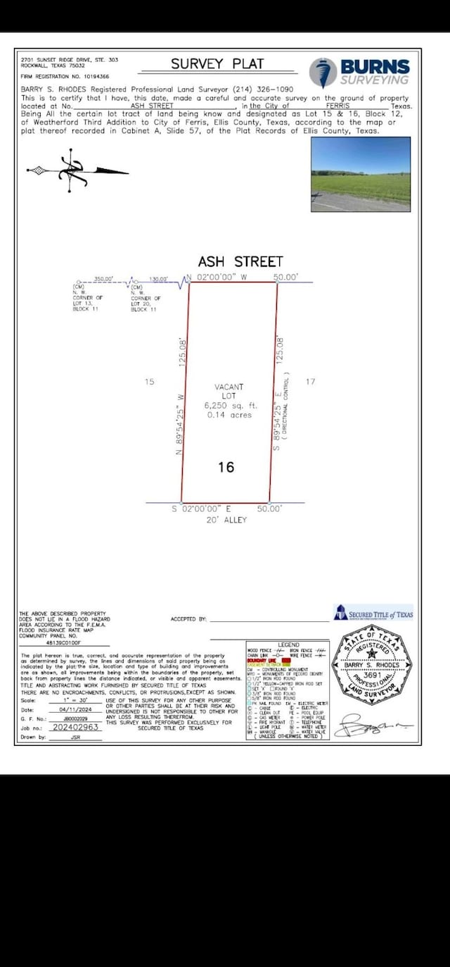 902 Ash St, Ferris TX, 75125 land for sale