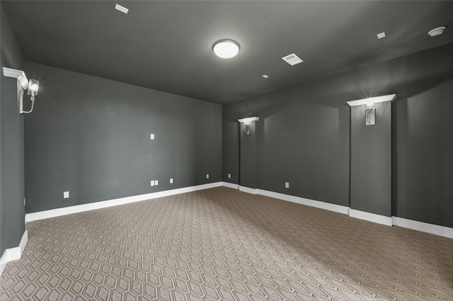 empty room with light colored carpet