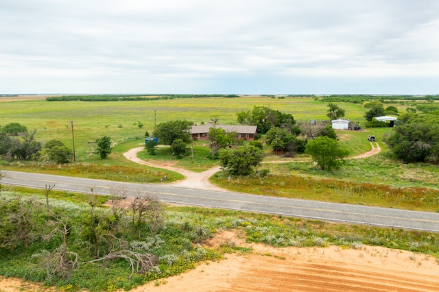 exterior space with a rural view