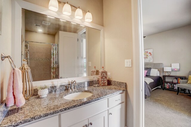 bedroom featuring ceiling fan, light colored carpet, and access to outside