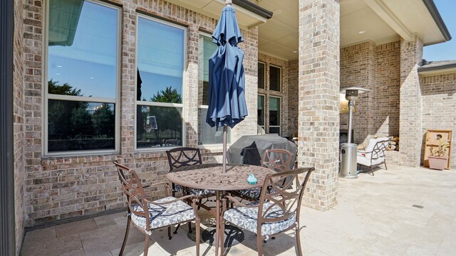 view of patio / terrace featuring area for grilling and an outdoor hangout area