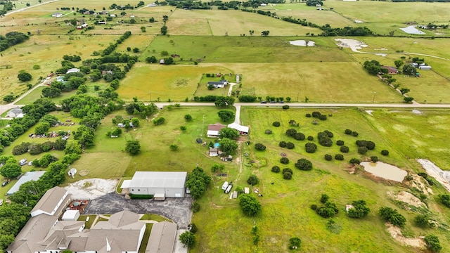 aerial view featuring a rural view