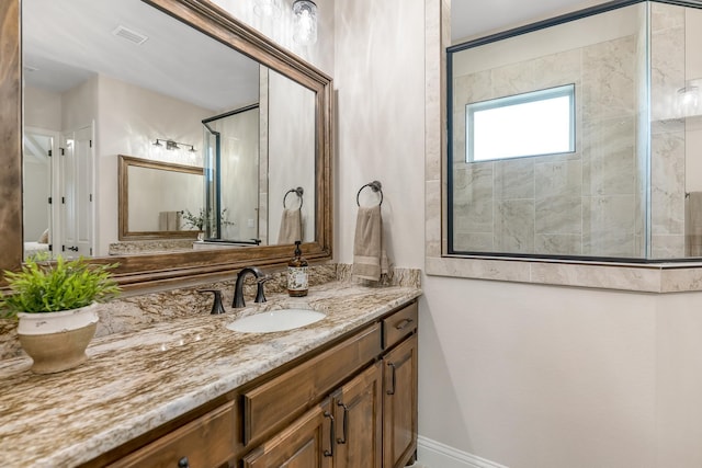 bathroom featuring oversized vanity