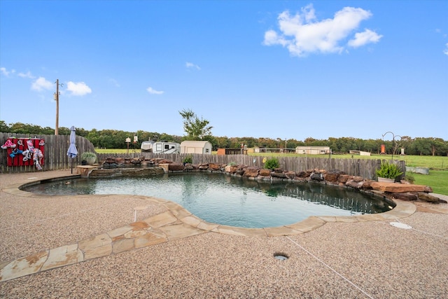 view of pool with a patio area