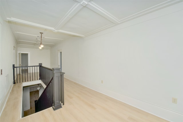 spare room featuring hardwood / wood-style floors