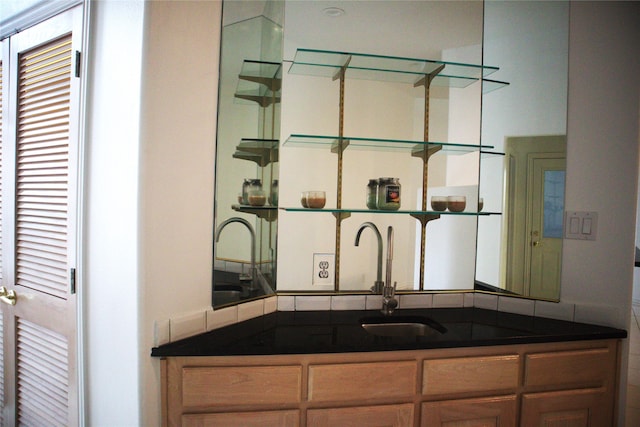 interior space with sink