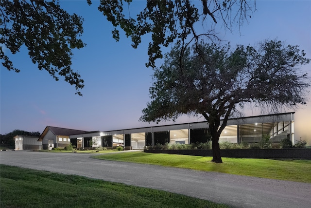 view of horse barn