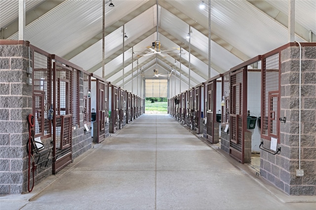 view of horse barn