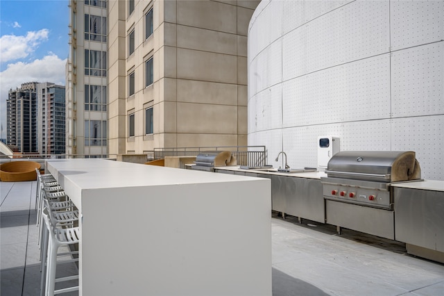 view of patio / terrace with area for grilling