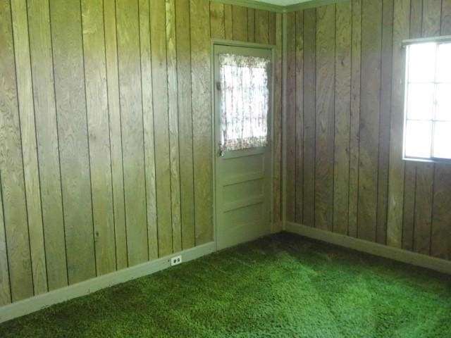 view of carpeted empty room