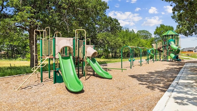 view of community jungle gym