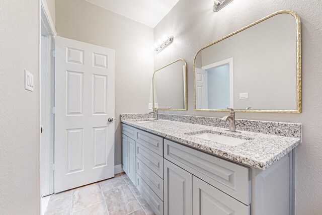 bathroom with vanity