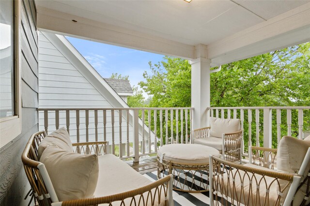 view of balcony