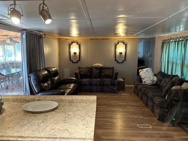 living room featuring wood finished floors