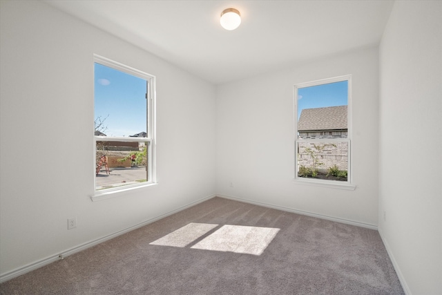 view of carpeted empty room