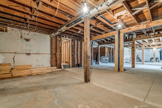 miscellaneous room with concrete flooring