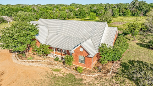 view of aerial view