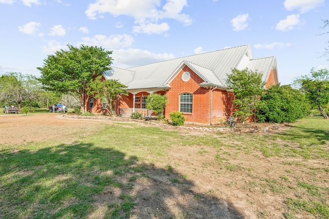 exterior space with covered porch