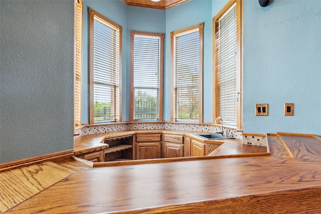 interior space with sink