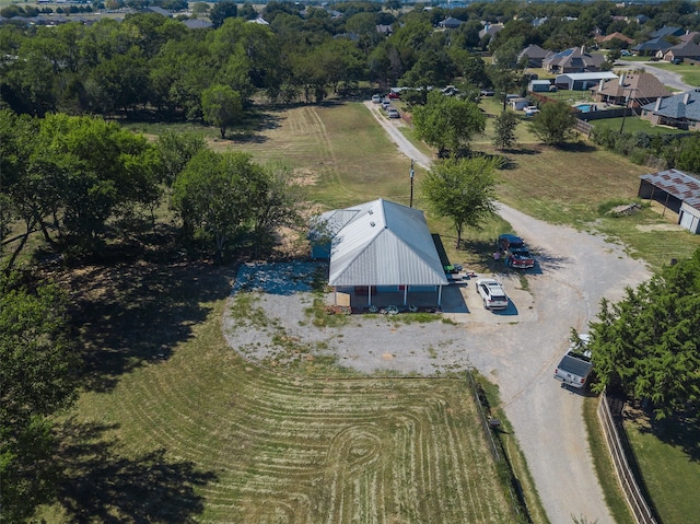 bird's eye view featuring a rural view