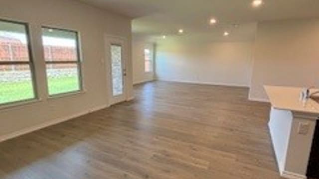 interior space featuring hardwood / wood-style floors