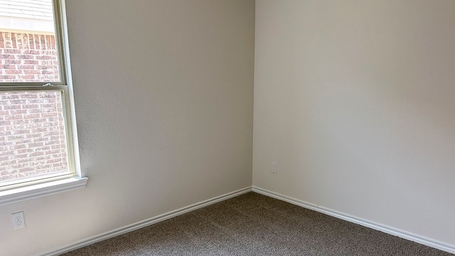 unfurnished room with carpet