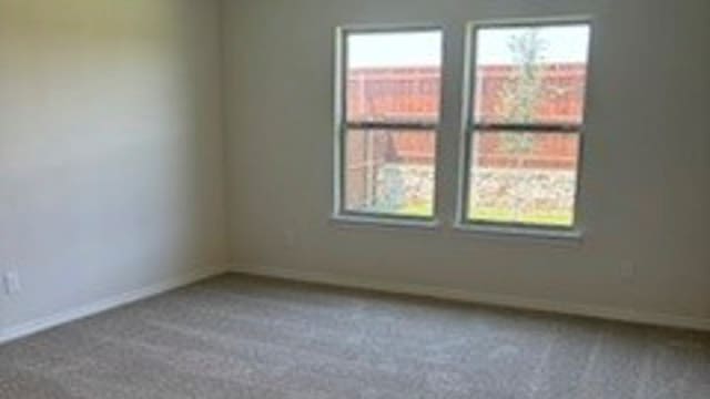 view of carpeted empty room