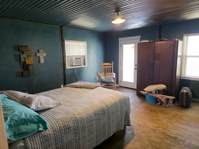 bedroom featuring cooling unit