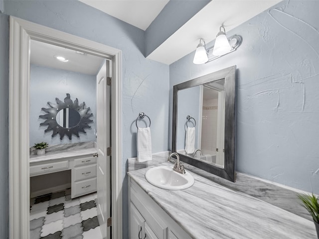 bathroom with vanity