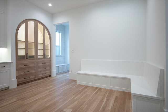 interior space featuring light hardwood / wood-style flooring